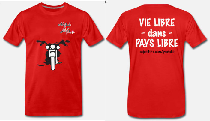 T-shirt "vie libre dans pays libre"