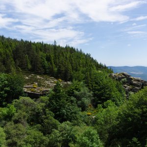 08 - Le saut de Vézoles, vu depuis le barrage